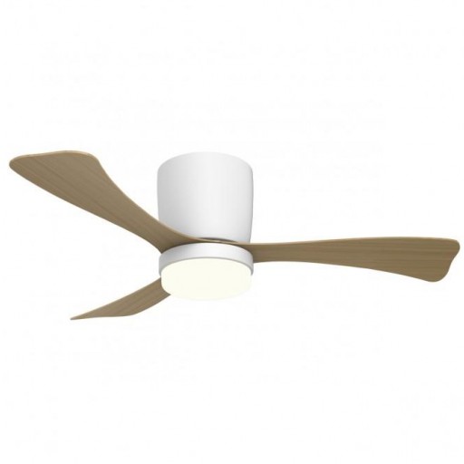 Ventilador Kent DC Blanco con Aspas Madera  [0]