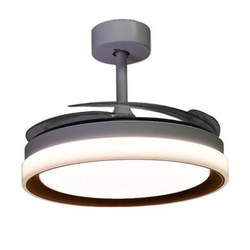Ventilador Retráctil DC Kigali blanco BRONCE Mini [1]