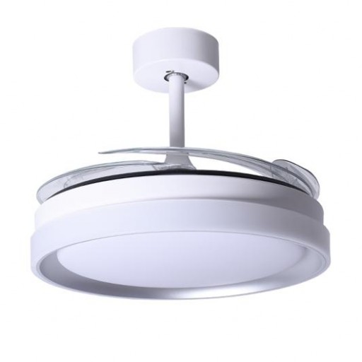 Ventilador Retráctil DC Kigali blanco PLATA Mini [1]
