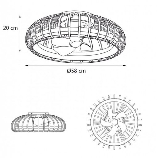 Plafón Ventilador DC Milo [3]