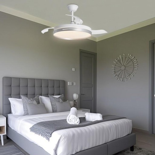Ventilador Retráctil DC Mini Togo Blanco Plata [1]