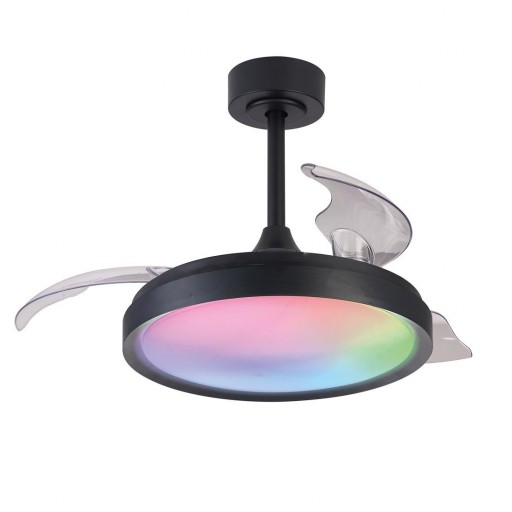 Ventilador Siberia Retráctil DC RGB Negro [0]