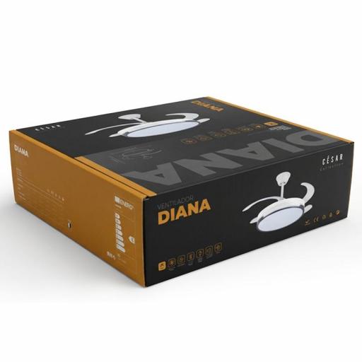 Ventilador Retráctil DC Diana Blanco [4]