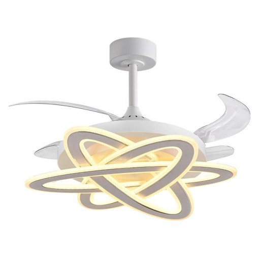 Ventilador Retráctil DC Blanco Saturno Led 200w  [1]