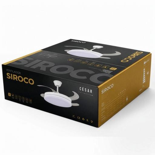 Ventilador Retráctil DC Siroco Blanco [3]