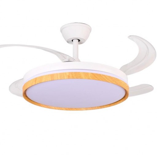 Ventilador Retráctil DC Siroco Blanco Madera [0]