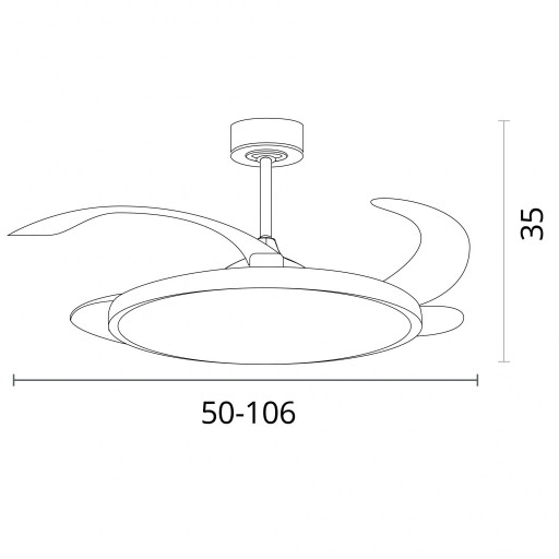 Ventilador Retráctil DC Madera Slim [3]