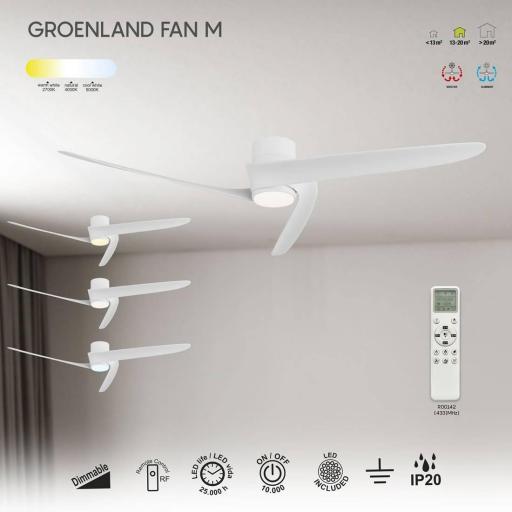 Ventilador Groenland Blanco M Motor DC [3]