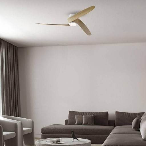 Ventilador Groenland Blanco Madera M Motor DC [2]