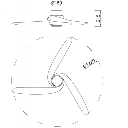 Ventilador Groenland Negro M Motor DC [4]