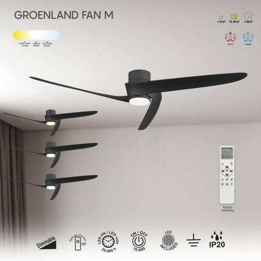 Ventilador Groenland Negro M Motor DC [3]