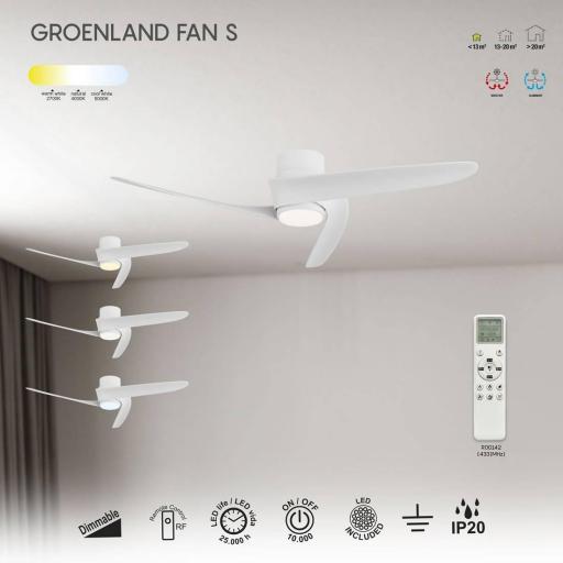 Ventilador Groenland Blanco S Motor DC [3]