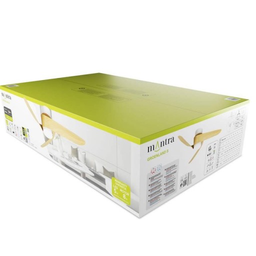 Ventilador Groenland Blanco Madera S Motor DC [5]