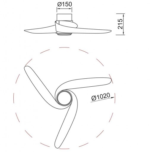 Ventilador Groenland Blanco Madera S Motor DC [4]