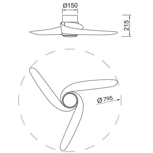 Ventilador Groenland Blanco Madera XS Motor DC [4]
