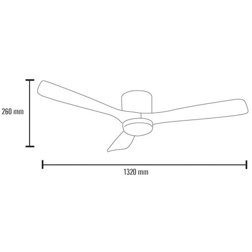 Ventilador Ceslestine Motor DC con Aspas de Madera [3]