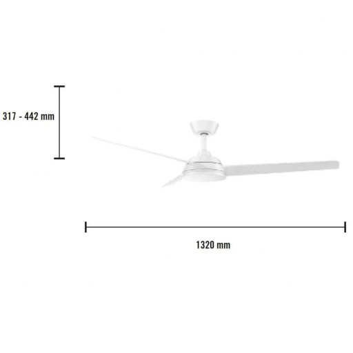 Ventilador Ciclón Blanco Motor DC [3]