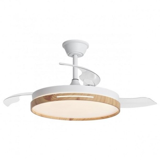 Ventilador Retráctil DC Togo Blanco Madera