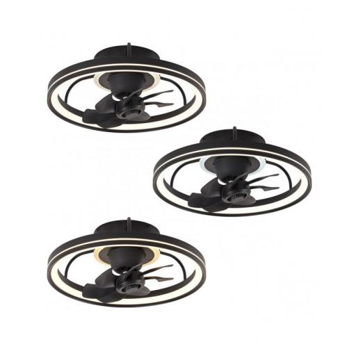 Plafón Ventilador DC Tom Negro [3]