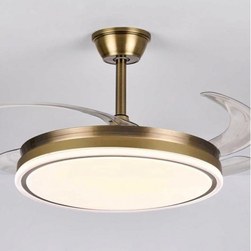 Ventilador Retráctil DC Volturno cuero Bronce [1]