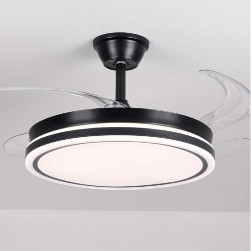 Ventilador Retráctil DC Volturno Negro