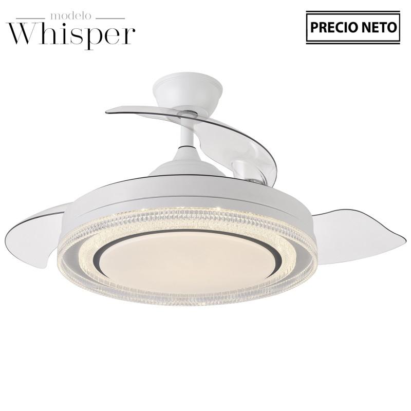 Ventilador Retráctil DC Whisper Blanco