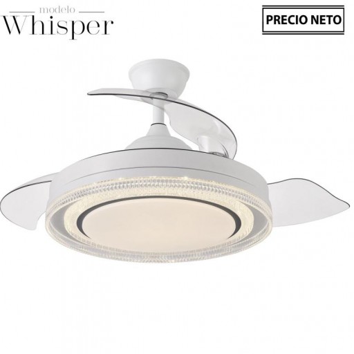 Ventilador Retráctil DC Whisper Blanco