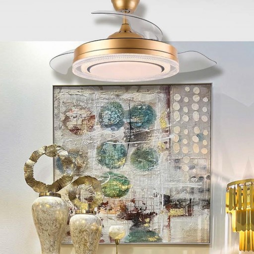 Ventilador Retráctil DC Whisper Dorado [1]