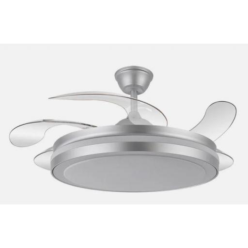 Ventilador Retráctil DC Niquel Esparta Maxi XXL