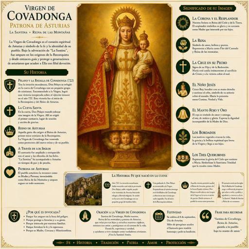 Imán Virgen Covadonga en relieve [3]