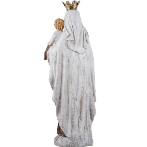 Virgen del Carmen Madera  Vieja Policromada 65 cm [2]