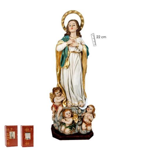 Virgen Inmaculada con ángeles de 20 cm [1]