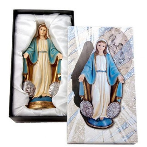 Virgen Milagrosa con Medallas de 20 cm  [2]