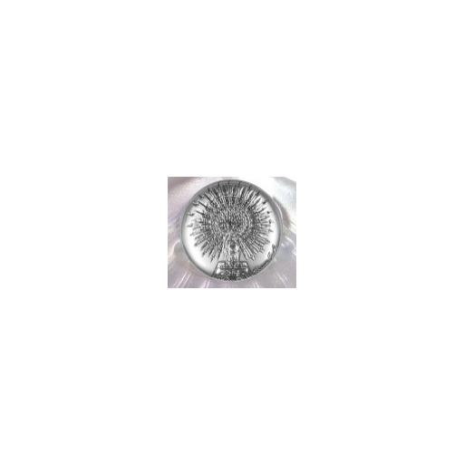 Vela Bautizo con Virgen en aplique Plata Bilaminada  y lazo Bordado con Mi Bautizo y el nombre [3]