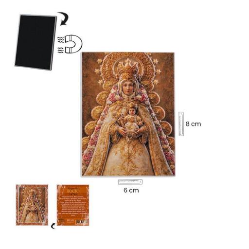 Imán Virgen del Rocío en relieve [1]