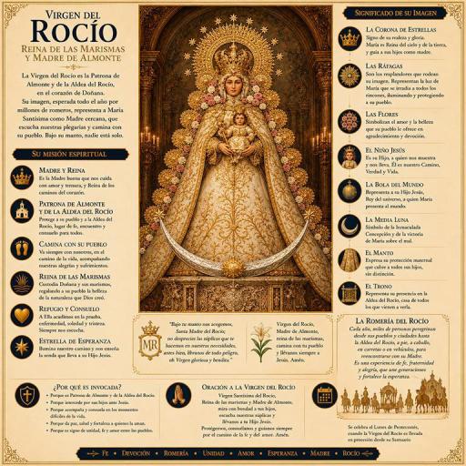 Imán Virgen del Rocío en relieve [3]
