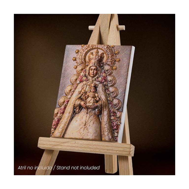 Imán Virgen del Rocío en relieve