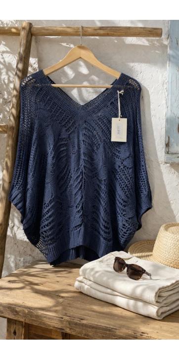 jersey-de-crochet-cuello-pico-azul-marino [2]