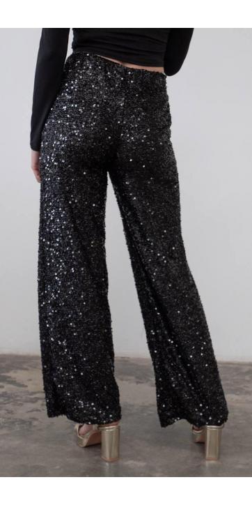 Pantalon lentejuelas negro [2]