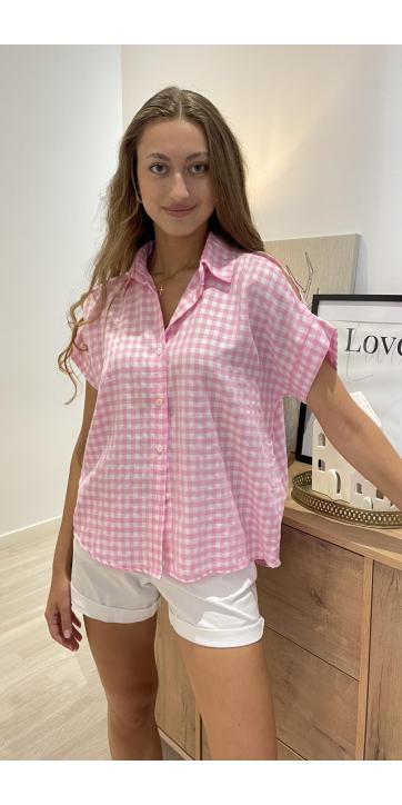 Camisa cuadros vichy rosa   [1]