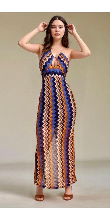 Vestido crochet  largo 