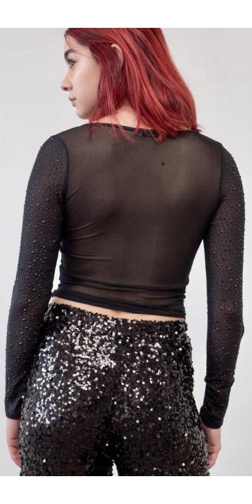 Top corset strass negro [1]