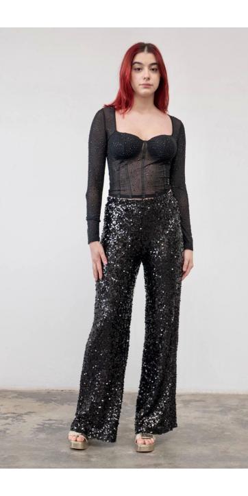 Top corset strass negro [2]