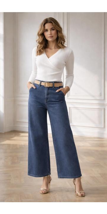 Jersey punto cruzado blanco