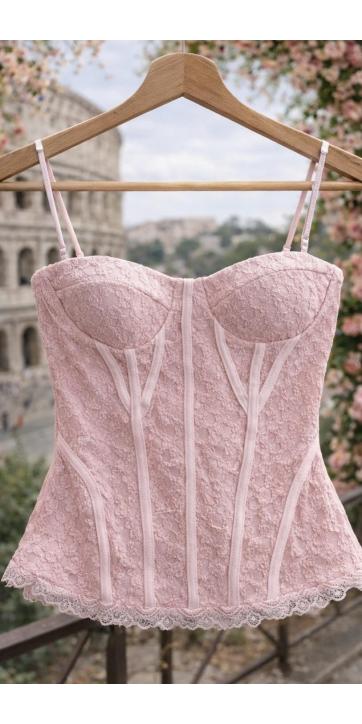 Top corset de blonda  [3]