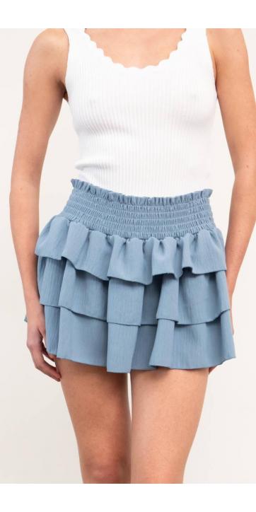 Falda Pantalón mini azul [1]