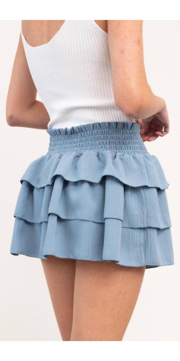 Falda Pantalón mini azul [2]