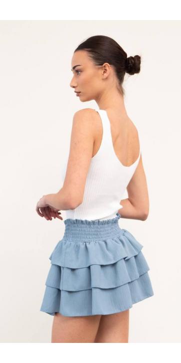 Falda Pantalón mini azul [3]