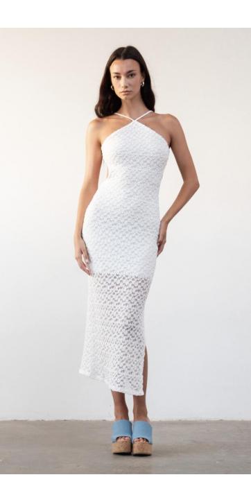 Vestido de blonda con relieve   [0]