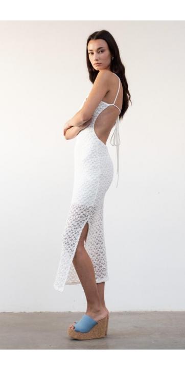 Vestido de blonda con relieve   [2]